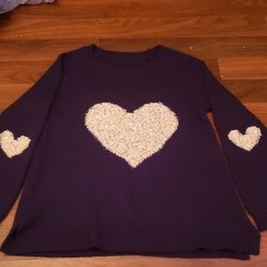 Girls heart sweater sz6